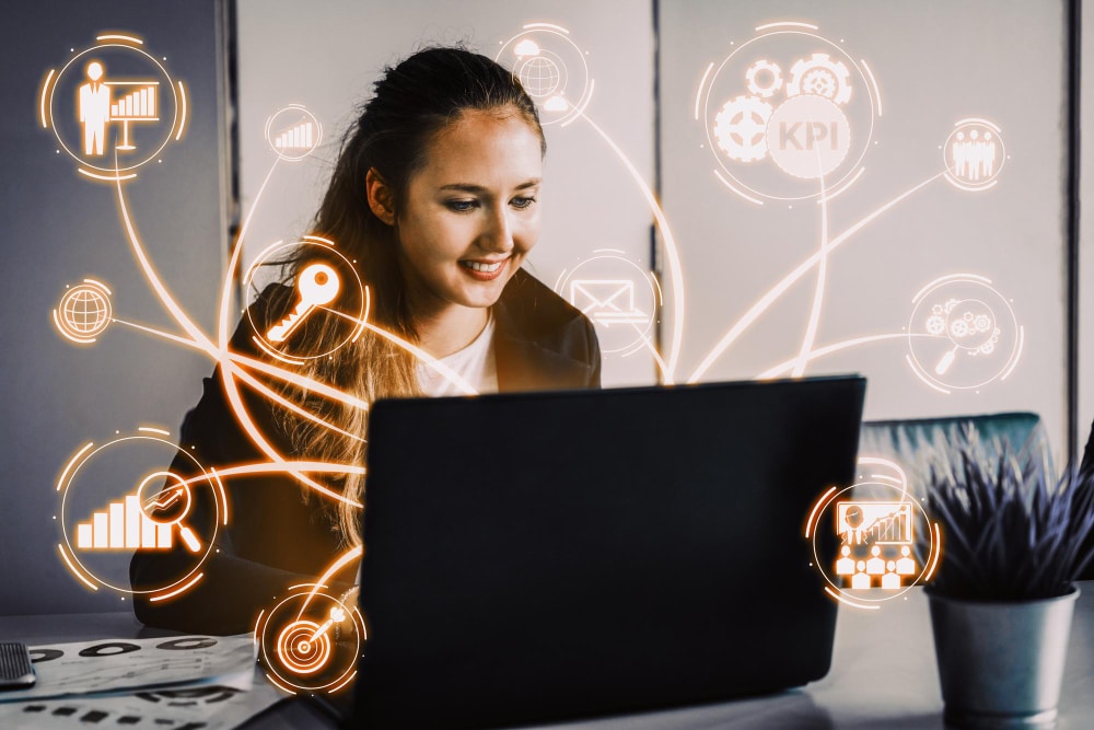Remote executive assistant skills showing professional mastering technical platforms and strategic communication